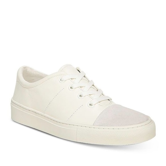 Via Spiga | Sybil Leather Cap Toe Sneakers Size 6.5 NEW Milk - Picture 11 of 11
